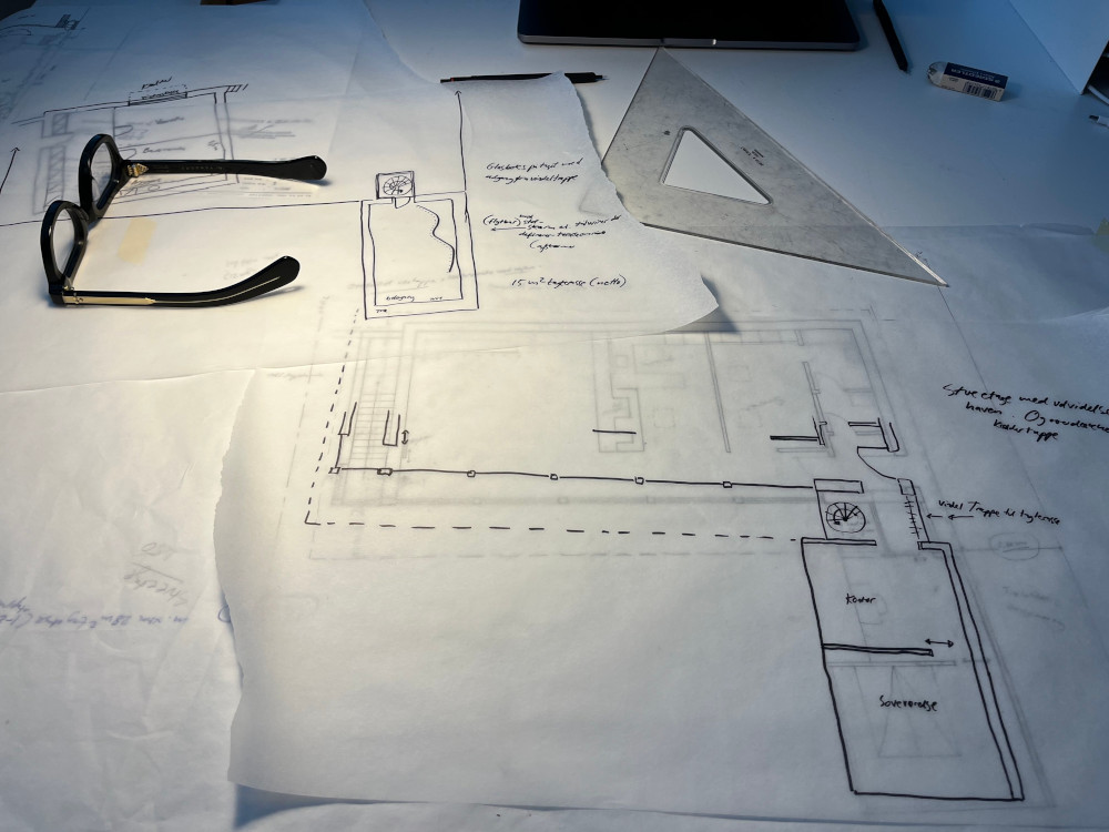 Fredensborg ombygning tegninger