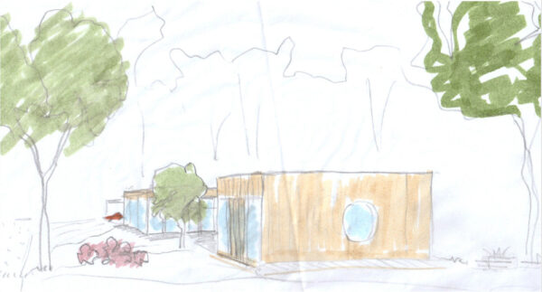 Samsø helårshus skitse